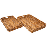 Abaca Rectangular Trays Set of 2