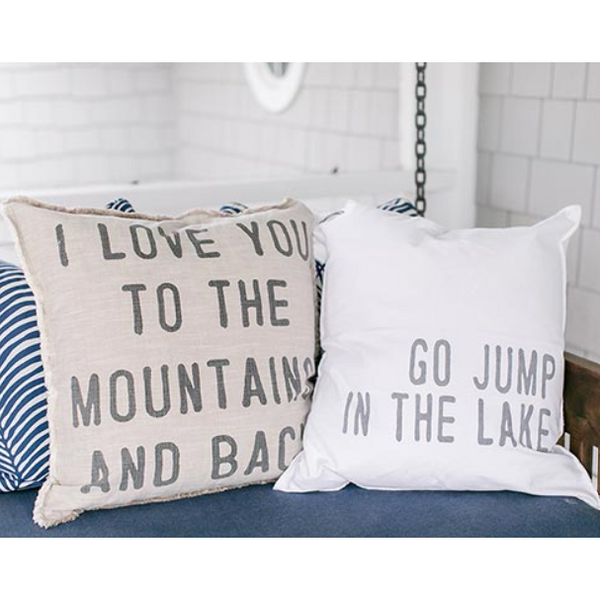 I Love You To The Mountains & Back - Euro Cushion