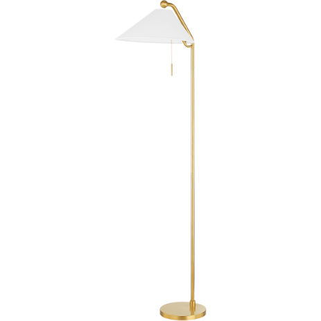 Aisa Floor Lamp in Aged Brass