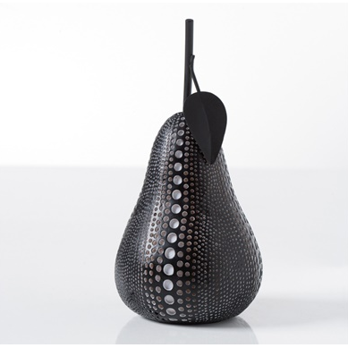 Debossed Dotted Pear - Black