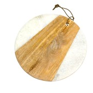 Marble Slice Board Round