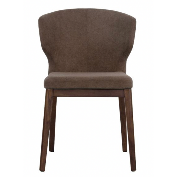 Heather Dining Chair - Fabric with Solid Ash Base