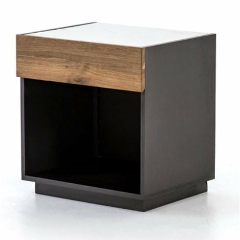 Holland Nightstand - Grey Lacquer