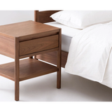 Monarch Single Drawer Walnut Nightstands