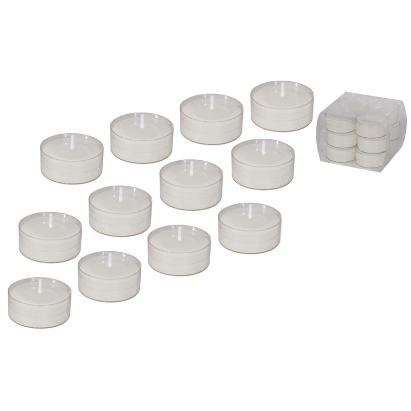 Set of 12 White Tealights