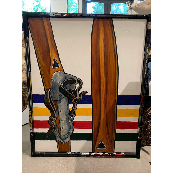 Grandpa's Skis - Tim Hoey Original