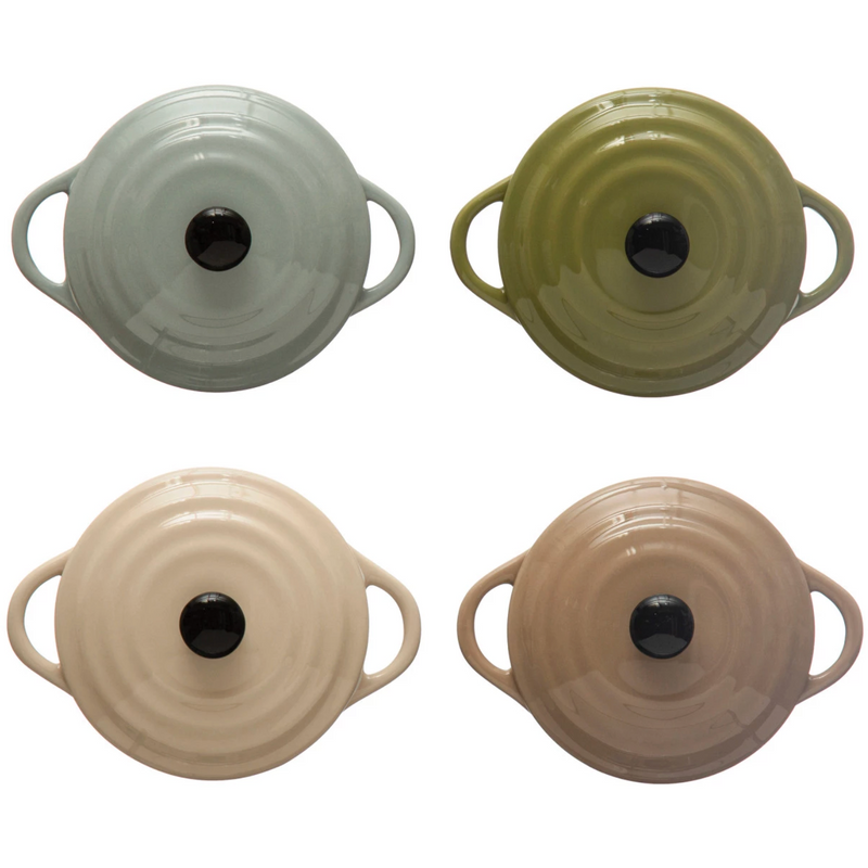 1 Cup Stoneware Mini Baker, 4 Colours