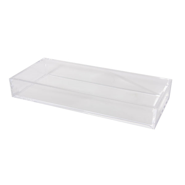 Large Clear Rectangular Tray