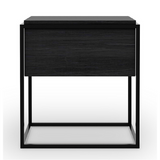 Oak Monolit Black Bedside Table