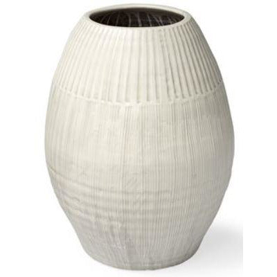 Ryan Pearl White Ceramic Vase