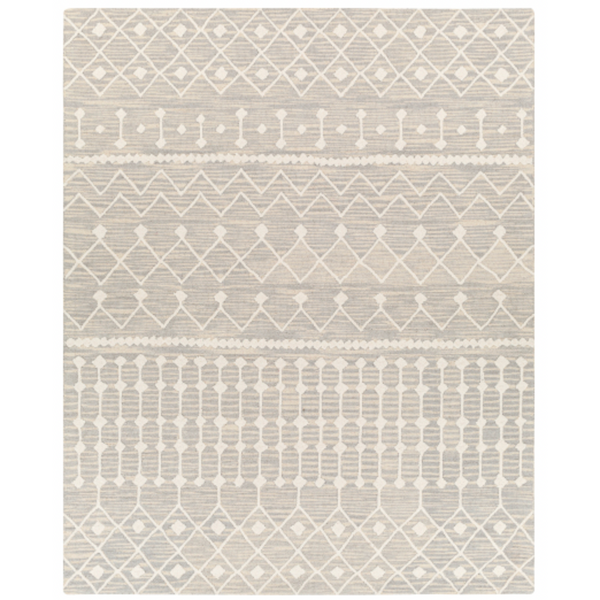 Izmir Area Rug - Medium Grey/Ivory