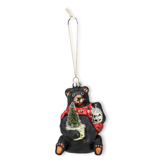 BEAR WITH TREE ORNAMENT