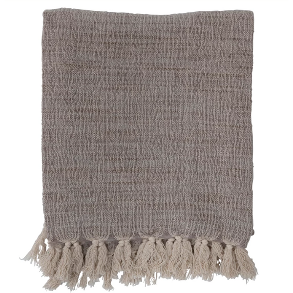 Woven Wool Blend Throw