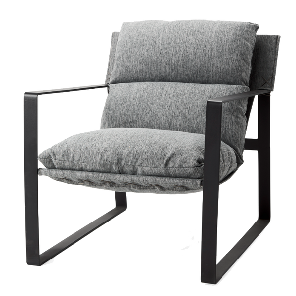 Gillian Sling Accent Chair - Dark Grey