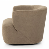 Mila Swivel Chair - Sheepskin Camel