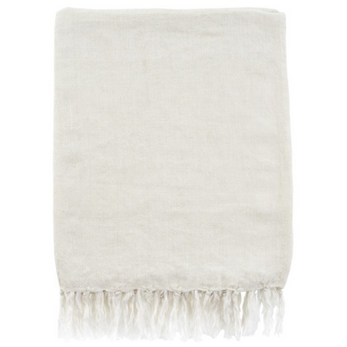 Lina Linen Throw - Natural