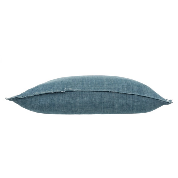 Lina Linen Cushion - Arctic Blue