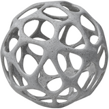 Spiro (7.3") Hollow Decorative Orb in Rustic White