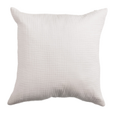 Crinkle Cushion - White 20"