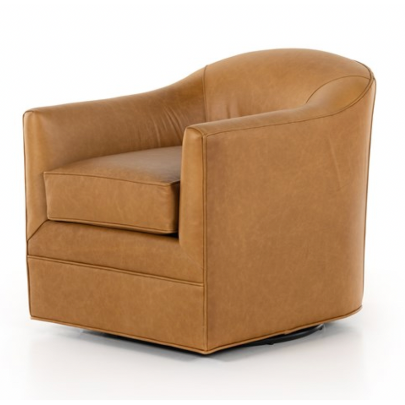 Quinton Swivel Chair - Ontario Camel