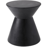 Astley Concrete End Table - Black