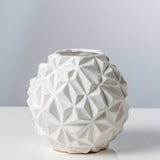 Crumple Ball Vase - White