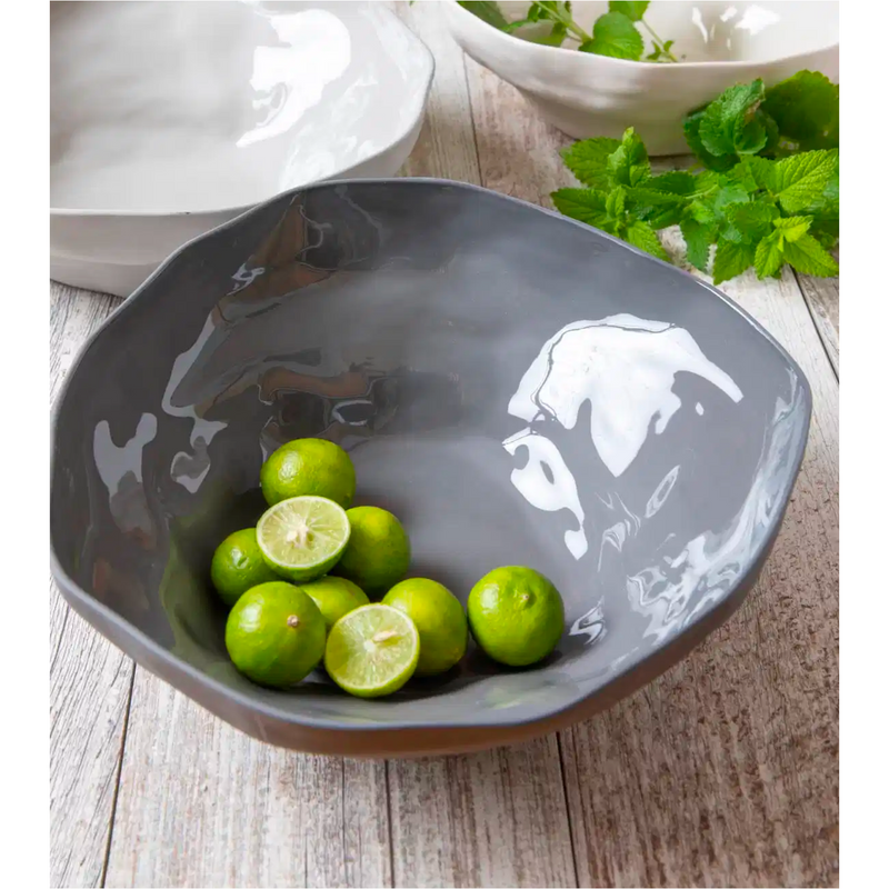 Stoneware Bowl - White - Medium