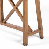 Trellis Console Table - Waxed Pine