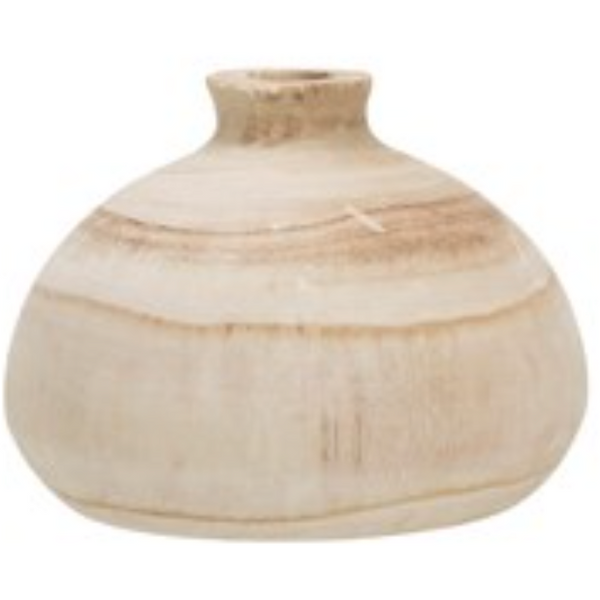 Paulowina Wood Vase