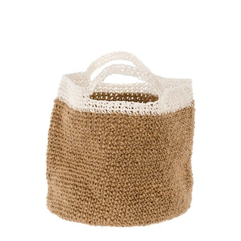Crocheted Carry Basket White