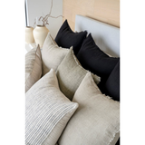 Lina Linen Cushion - Shadow