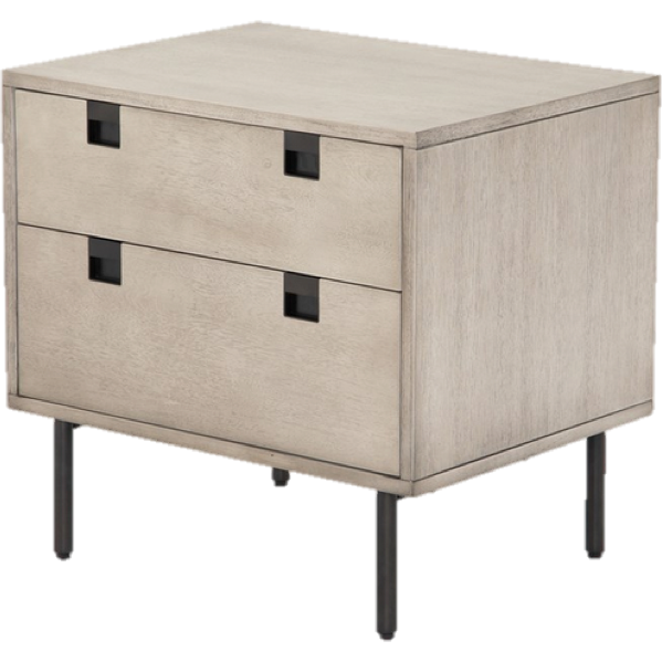 Carly 2 Drawer Nightstand