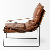 Hornet Accent Chair - Brown Leather