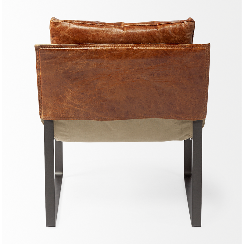 Hornet Accent Chair - Brown Leather