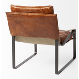 Hornet Accent Chair - Brown Leather