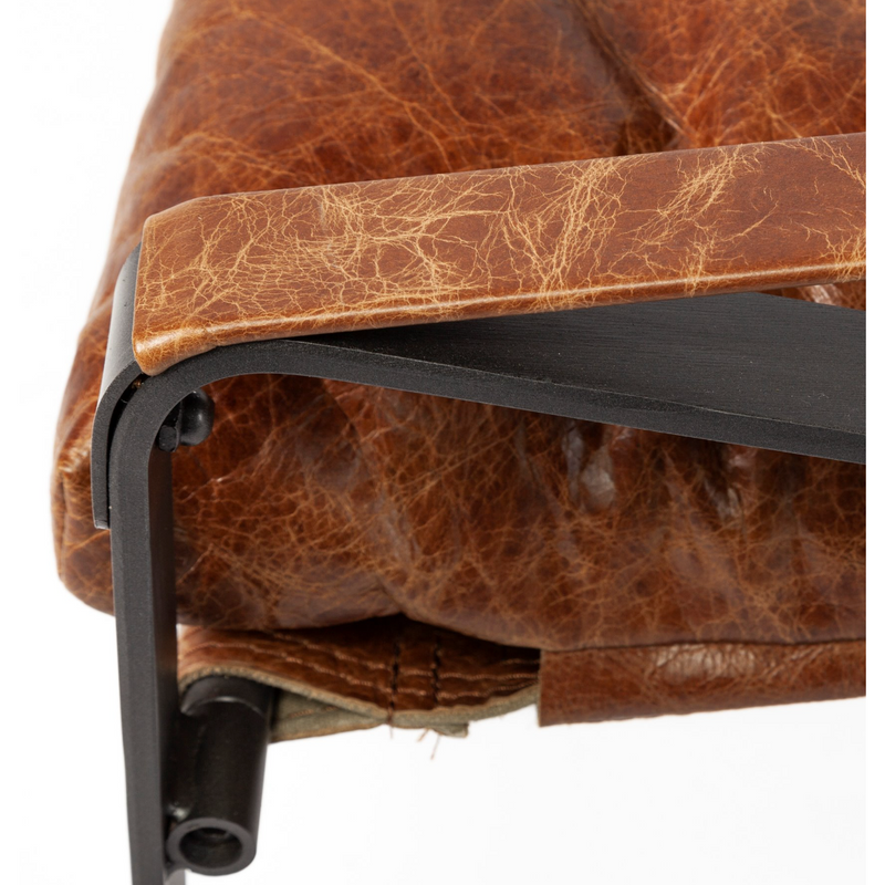 Hornet Accent Chair - Brown Leather