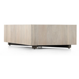 Hudson Rectangle Coffee Table in Ashen Walnut