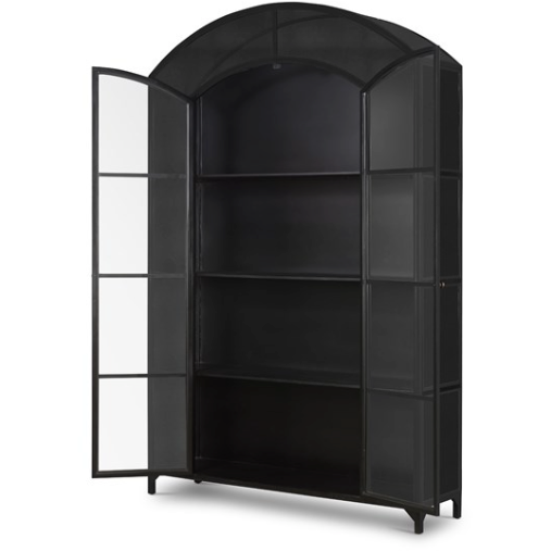 Belmont Wide Metal Cabinet - Black