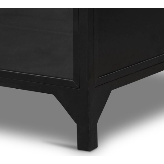 Belmont Wide Metal Cabinet - Black