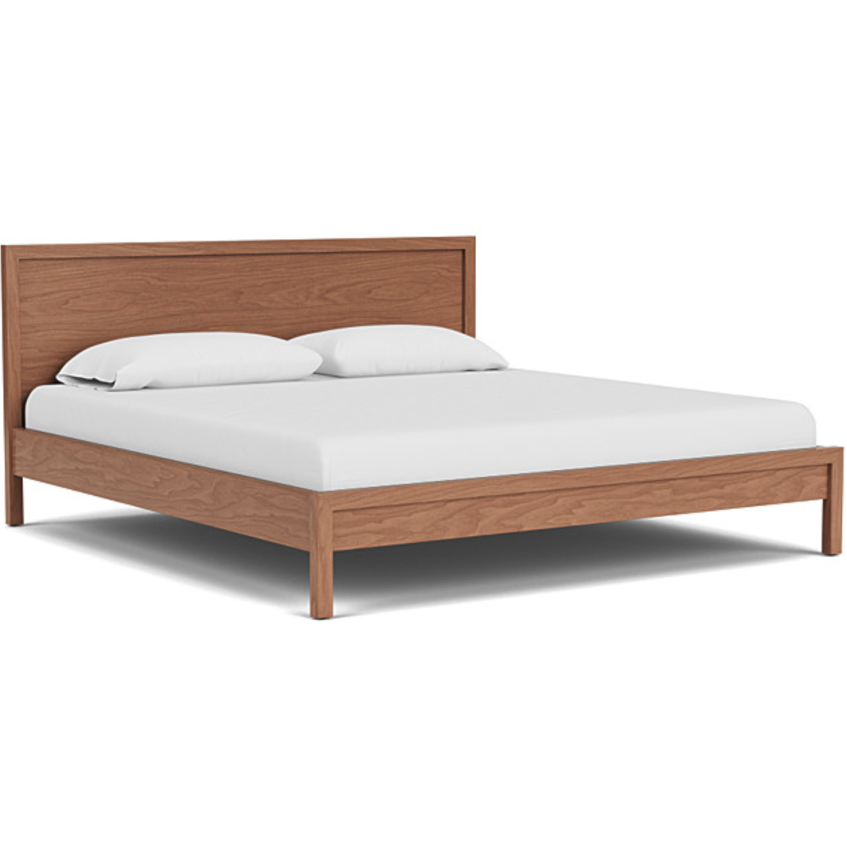 Marcel Walnut King Bed Metal slats 122 West