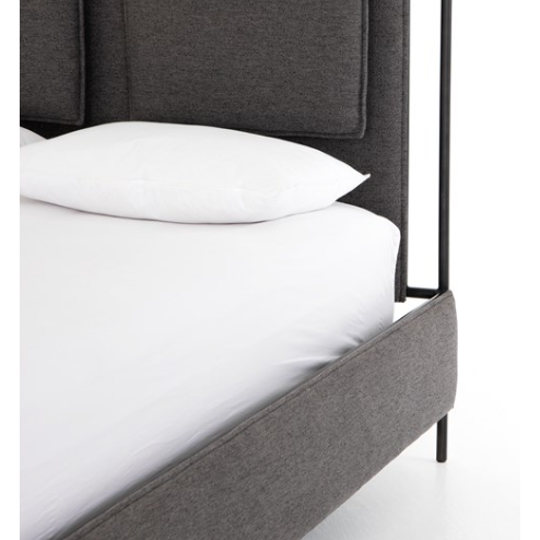 Leigh Upholstered Bed - San Remo Ash