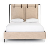 Leigh Upholstered Bed - Palm Ecru