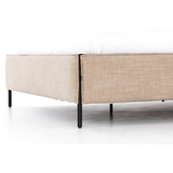 Leigh Upholstered Bed - Palm Ecru