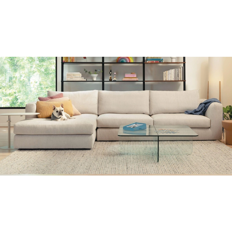 Cello 2 piece sectional with left hand facing chaise