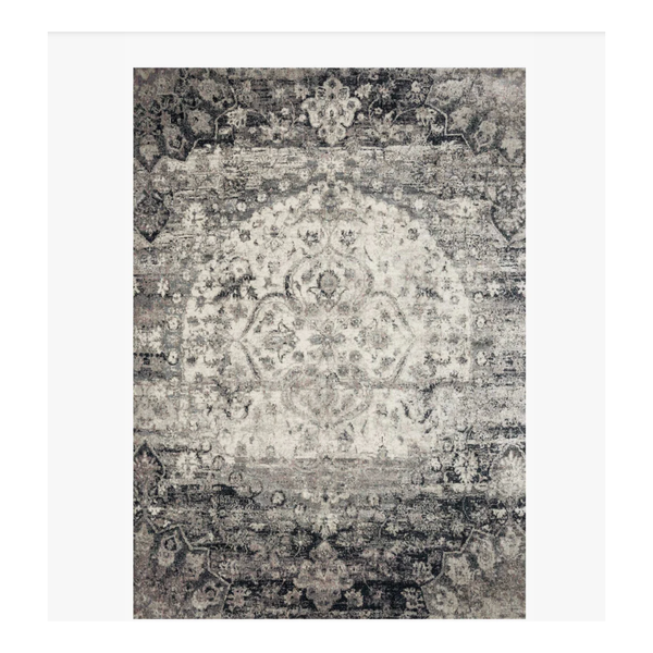 Anastasia Area Rug - Ink and Ivory