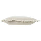 Frayed Edge Cushion - Oatmeal