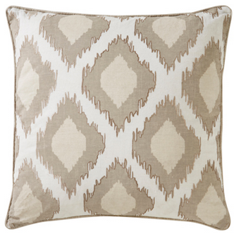 Bone White & Jet Black Cosmic Cushion 22" x 22"