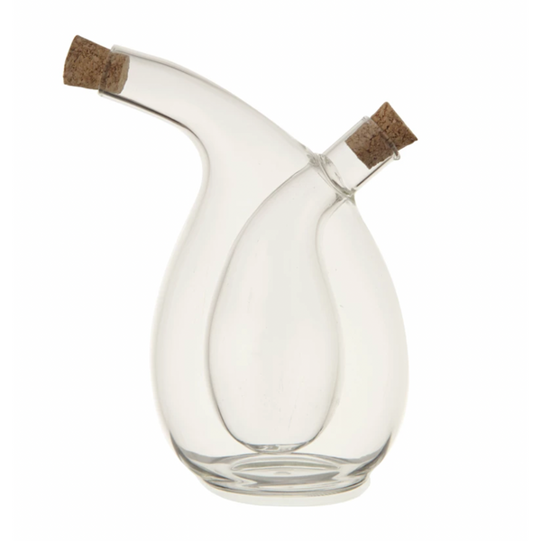 Oil and Vinegar Cruet with Cork Stoppers