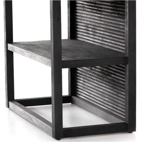 Lorne Bookshelf- Dark Reeded Totem