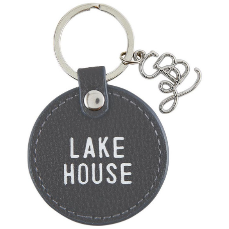 Lake House - Leather Key Tag